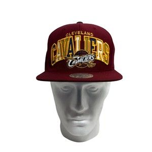 Unique Mitchell and Ness Reflective Cleveland Cavaliers Snapback Hat Cap NBA